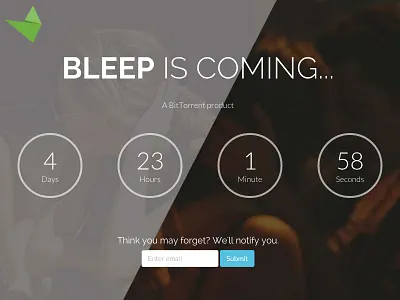 Bleep by BitTorrent is coming on 5/12 app bittorrent bleep chat count down network no cloud required p2p peer to peer photos safe secure