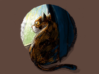 Indoor Cat cat doodle indoors