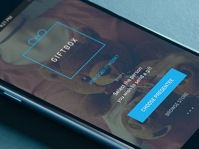 iOS App UI gift gui interface ios present