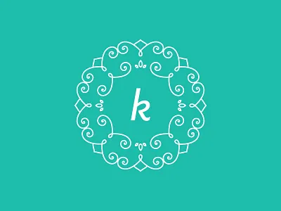 Personal Logo Rebrand brand identity k kate lines logo mandala mono pattern personal rebrand symmetric