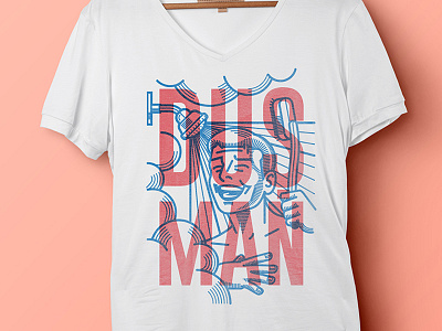 duşman lines man overlay shower t shirt