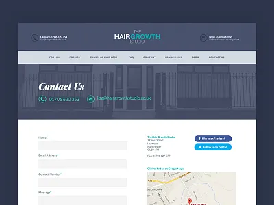 Current day job wip contact page so fresh and so clean clean web design wip