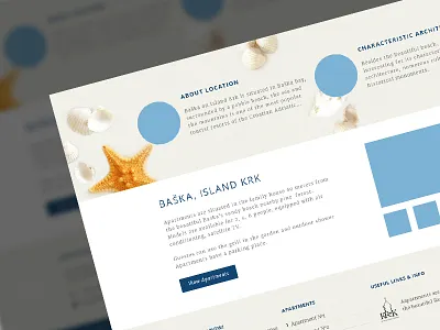 Private apartment website accommodation apartment beach hotel sand travel ui vacation website