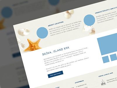 Private apartment website accommodation apartment beach hotel sand travel ui vacation website