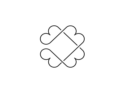 B mark elegant four b icon logo mark symbol
