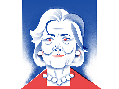 The Hillary Clinton candidate democrat hillary hillary clinton illustration politics portrait president voting