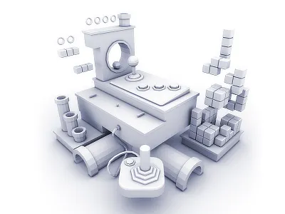 Video game asset visual 3d game game asset