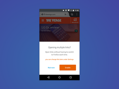 Opening multiple links? android firefox links onboarding tab queues ui ux