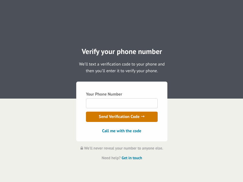 Phone Verification