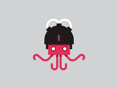 Pulpo brain cerebro character design icon illustration octopus pulpo tentacles