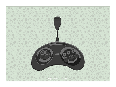 GTS – Mega Drive II controller game genesis illustration joystick mega drive sega series texture video game vintage