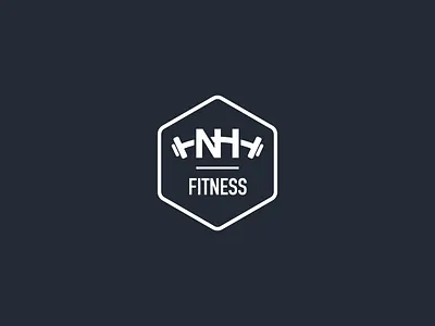 NH Fitness Logo design fitness logo