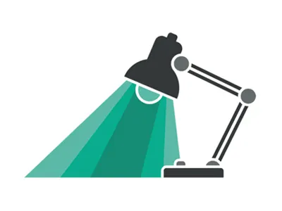 Product design icon design gray green icon lamp light product