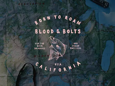 For The Beer Drinkers apparel branding design hand lettering logo