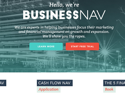 Web mockup businessnav