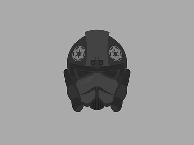 Tie Fighter Pilot flat imperial reflection star wars storm trooper tie fighter
