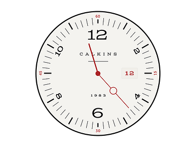 Watch Face - Alt circle round typography watch