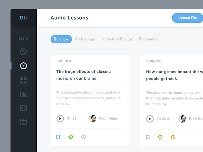 Dashboard for University's students dashboard flat minimal university