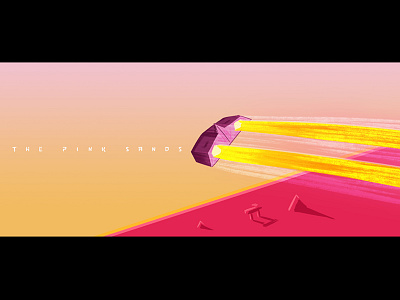 The Pink Sands comics composition drawing neon colours photoshop