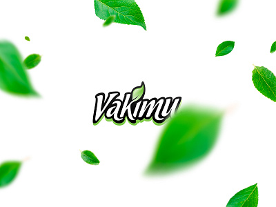 Vakimu brand branding green identity leaves logo logotype milk nature type typography