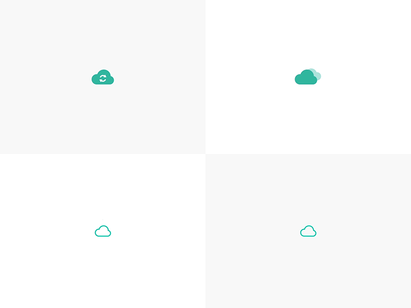 Cloud Loading ae animation app cloud clouding gif ios loading ui ux