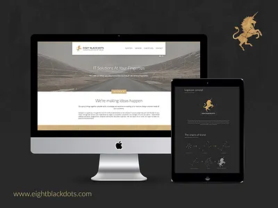 Launch of our brand new website brand design development ebdots eight black dots launch stars unicorn website