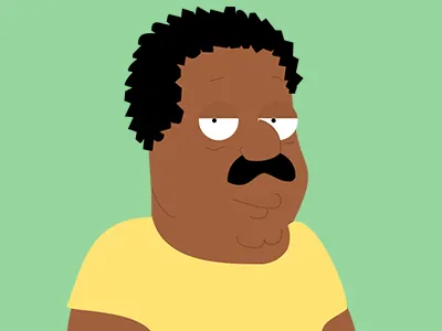 Cleveland - The Cleveland Show bored cartoon cleveland flat green hero mood