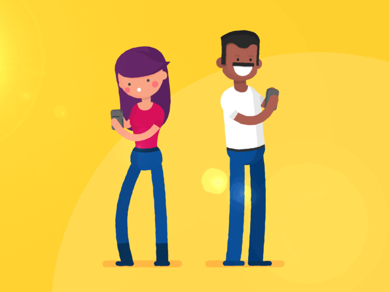 Love playing animation character cute game gif motion nice play smartphone young