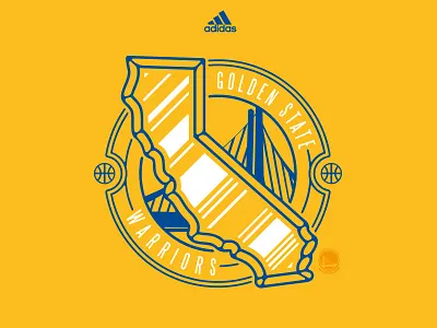 Warriors Seal adidas california golden state lockup nba seal shirt design tom philibeck warriors