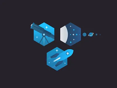 Space adventure education illustration science space