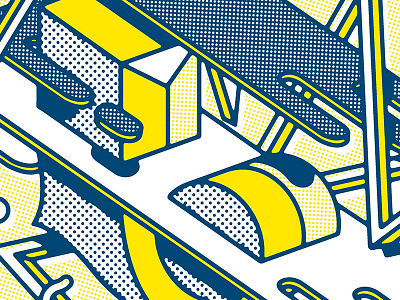 Typefight - L abstract l silkscreen typefight