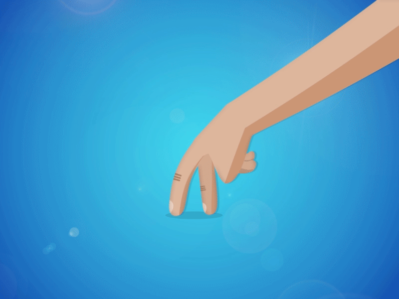 Finger Stroll. animation character gif hands motion graphics personal project