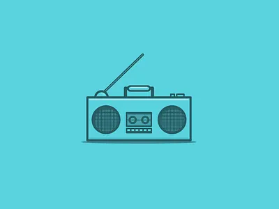 Boombox boombox illustration music speakers tape tape deck vector