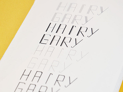 Hairy Gary Font design typeface typography