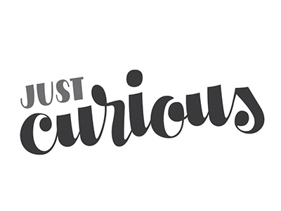 Just Curious - Final branding curious design hand lettering identity lettering logo personal progress script wip