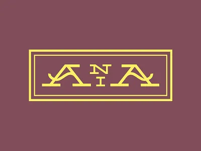 Ania a branding logo logotype mark typography