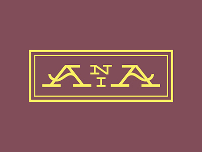Ania a branding logo logotype mark typography