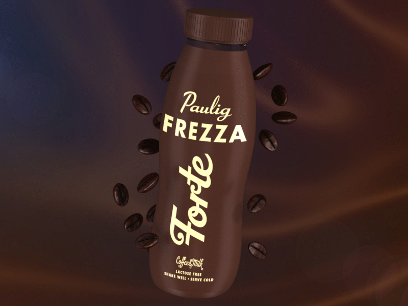 Paulig coffee&milk 3d animation coffee coffeemilk liquid loop milk paulig real flow