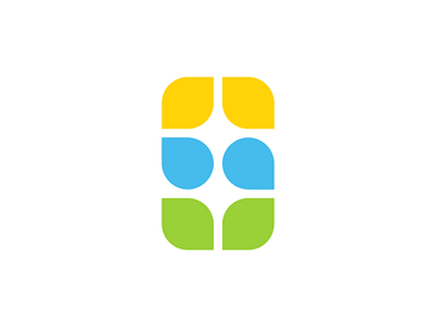 S droplet elements initial leaf logo logotype natural organic s shine sun water