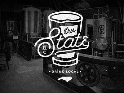 Beer State Magazine T-Shirt beer clothing drink local north carolina pint glass raleigh texture tshirt typography