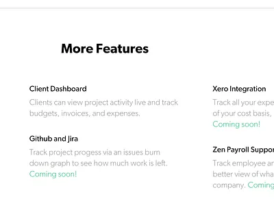 Scoreboard Product Page // Part II coming soon feature list tag