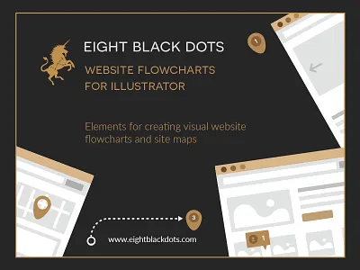 Workflow Freebie from Eight Black Dots ebdots eight black dots free freebie illustrator unicorn wireframe workflow