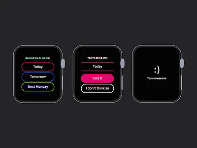 'That' on Apple Watch app apple clean ios iphone minimal mobile reminders simple that todo watch