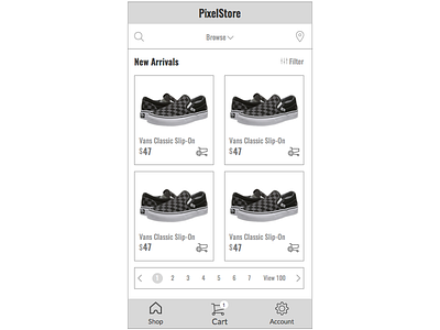 Mobile ecommerce app ecommerce mobile sketch app wireframe