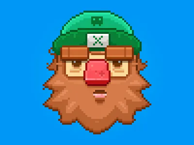 Seafarer captain character game art pixel art video game