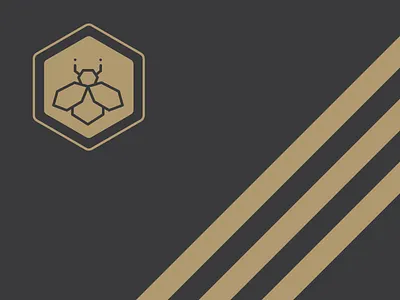 B Team bee cycling icon logo team