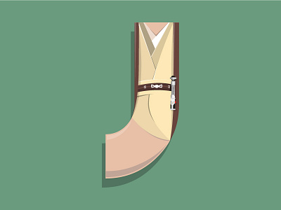 J is for Jedi 36days j 36daysoftype draw graphic illustration jedi lettering logo sketch star wars starwars typography
