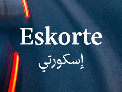 Eskorte arabic eskorte font rosetta schneider serif typeface