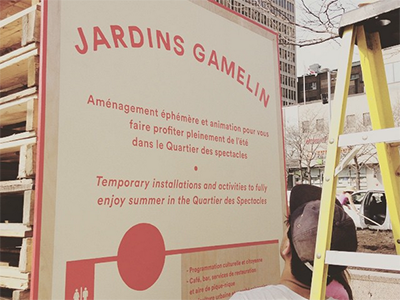 Jardin Gamelin signs