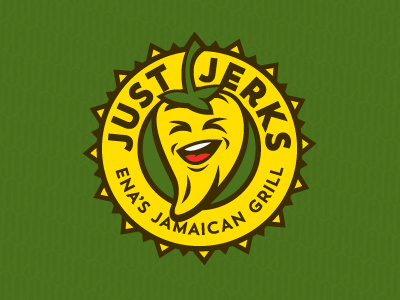 Jerks face grill jamaican logo pepper